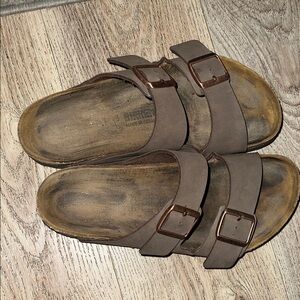 Birkenstock Men's Tan Double-Strap Sandals